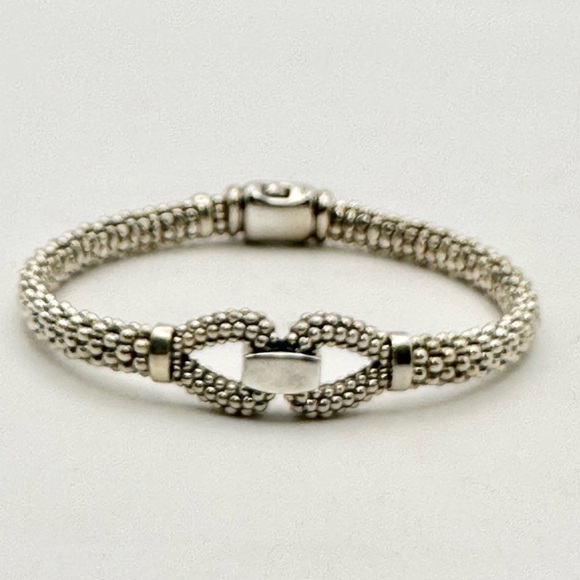 Lagos Derby Sterling Silver Caviar Bracelet - Picture 1 of 10